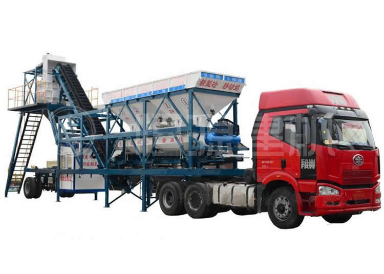移動(dòng)式攪拌站(掛載車(chē)頭圖)