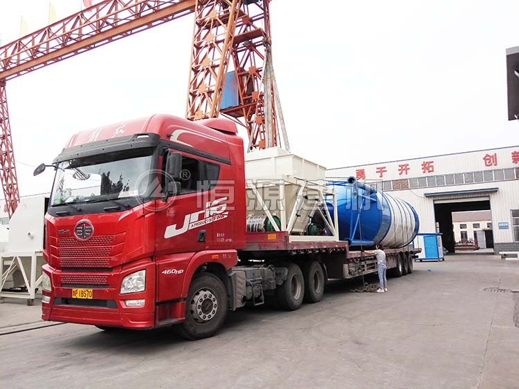 WBZ500穩(wěn)定土拌合站裝車(chē)，發(fā)往浙江杭州